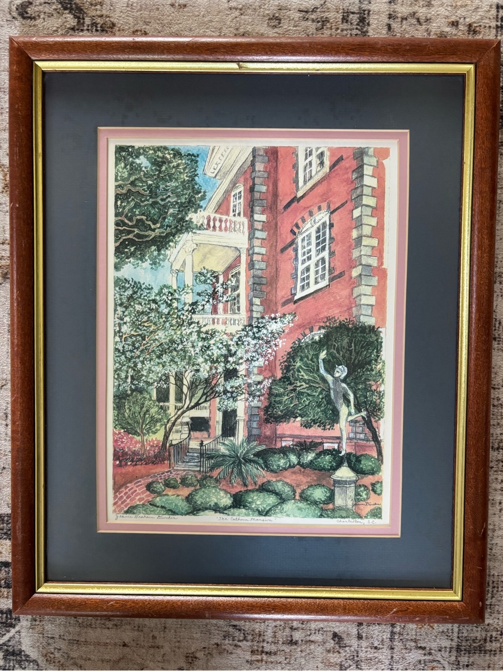 Framed Art Print Calhoun Mansion